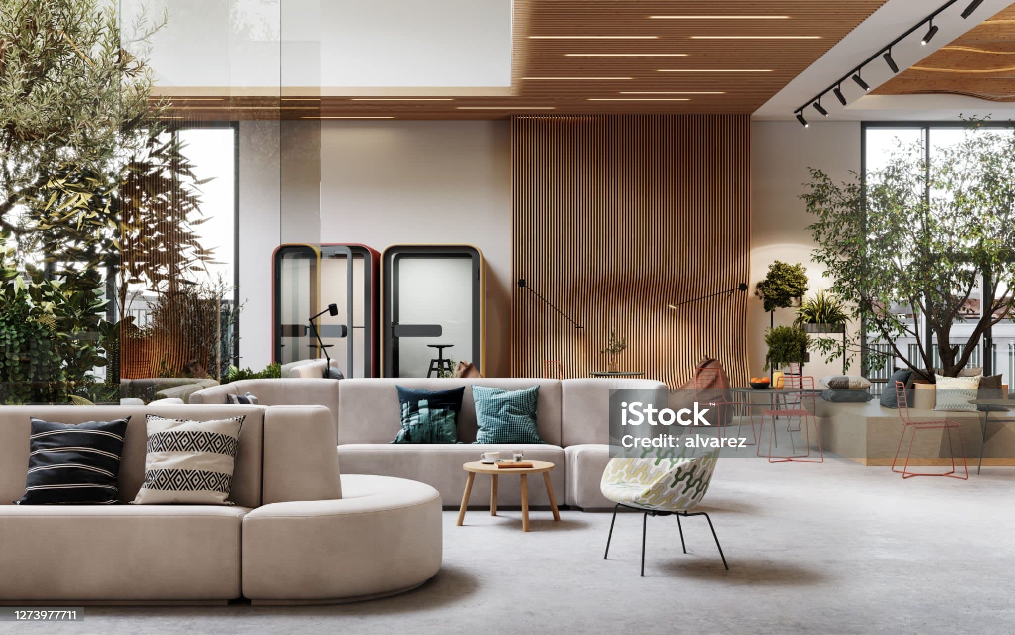 Modern workspace with natural light